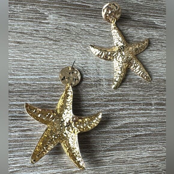 Starfish earrings A539 - Picture 4 of 4